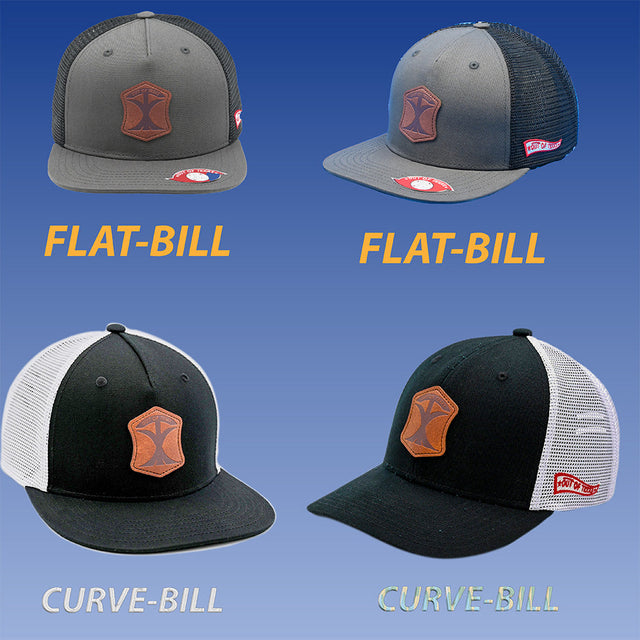 5 OOT. LEATHER PATCH TRUCKER HAT