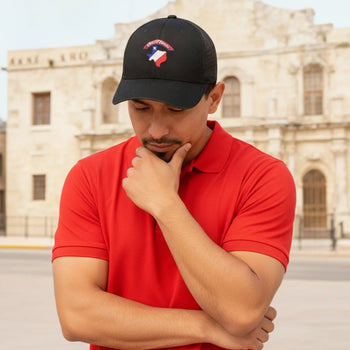 Texas Lone Star Map Collection logo displayed over a stunning aerial view of the Austin, Texas skyline at dusk. The image features the Texas state outline in flag colors, set against the city’s modern architecture, representing Texas pride and heritage