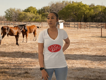 2 Texas Gear Emblem Women's T-Shirts.