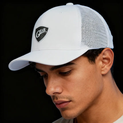 Texas Gear’s Insignia 3D Logo. Adorn on a FlexFit white mesh hat.