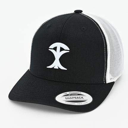 Trucker Cap-Two Tone Snapback Style. Out Of Texas 3D Emblems