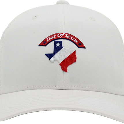 Maverick - Texas Lone Star Map - White Hat