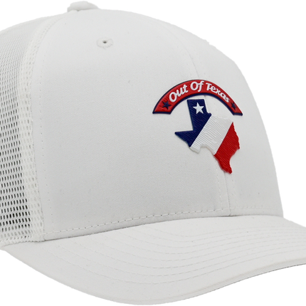 Maverick - Texas Lone Star Map - White Hat