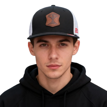 Pathfinder - Texas Pioneer - Black & White Trucker Hat