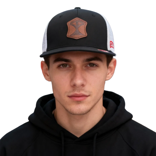 Pathfinder - Texas Pioneer - Black & White Trucker Hat