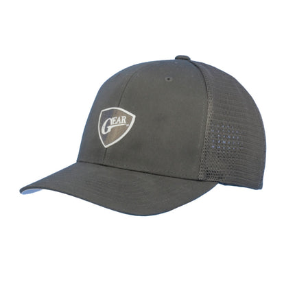Texas Gear’s Insignia 3D Logo. Adorn on a FlexFit Black Mesh Hat.