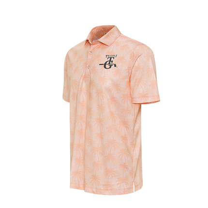 Charleston_Coral Polo Shirt With TX Golf 3D TPU Logp.