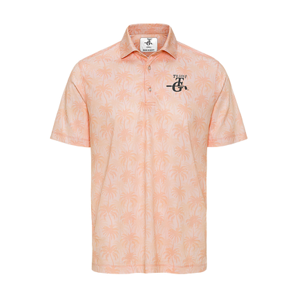 Charleston_Coral Polo Shirt With TX Golf 3D TPU Logp.