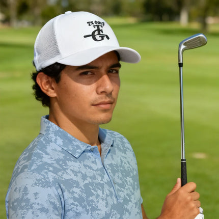 Maverick - Texas Golf - White Mesh Hat - 1BL