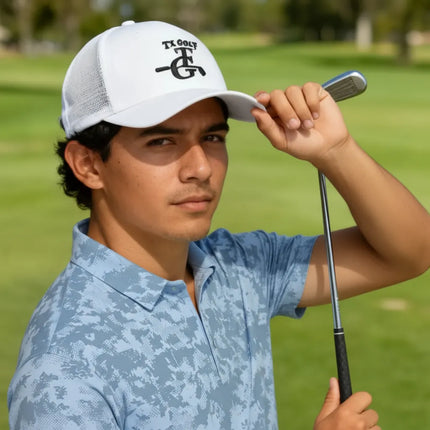 Maverick - Texas Golf - White Mesh Hat - 1BL