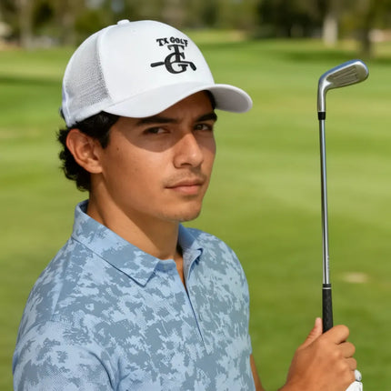 Maverick - Texas Golf - White Mesh Hat - 1BL