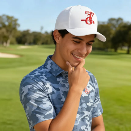 Republic - Texas Golf - White Mesh Hat - LR1