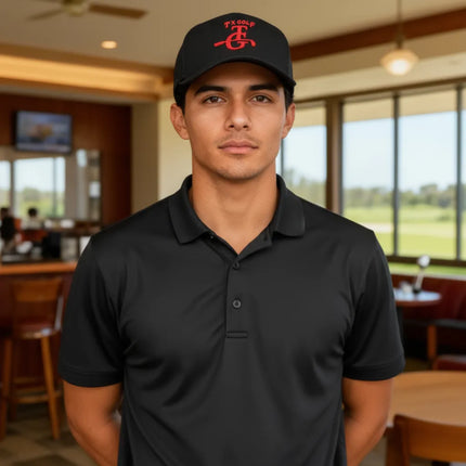 Maverick - Texas Golf - Black Mesh Hat - 1RL