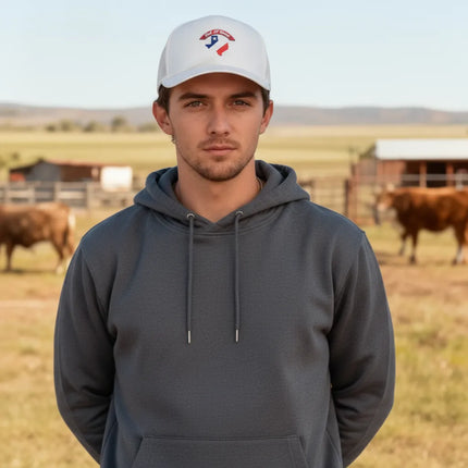 Maverick - Texas Lone Star Map - White Hat