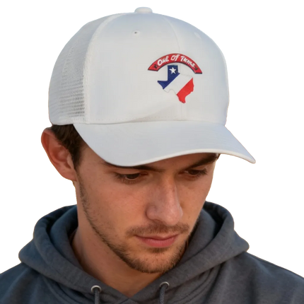 Maverick - Texas Lone Star Map - White Hat