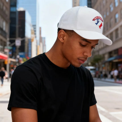 Republic - Texas Lone Star Map - White Hat