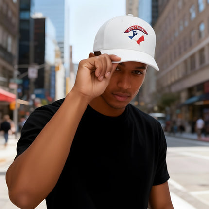 Republic - Texas Lone Star Map - White Hat