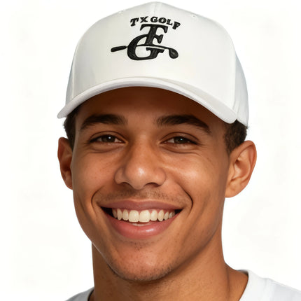 Republic - Texas Golf - White Mesh Hat - LB1