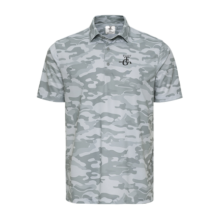 Texas-Inspired Newport Camo Performance Polo, adorned with the 3D TX-GOLF TG Logo.