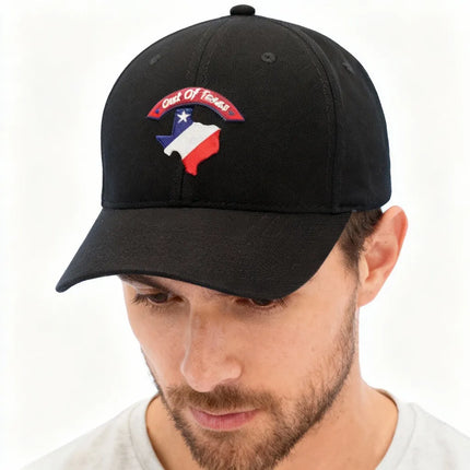 Republic - Texas Lone Star Map - Black Hat