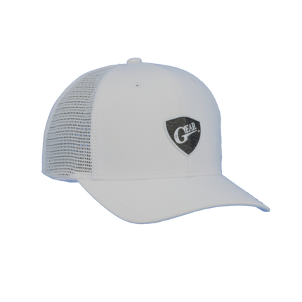 Texas Gear’s Insignia 3D Logo. Adorn on a FlexFit white mesh hat.