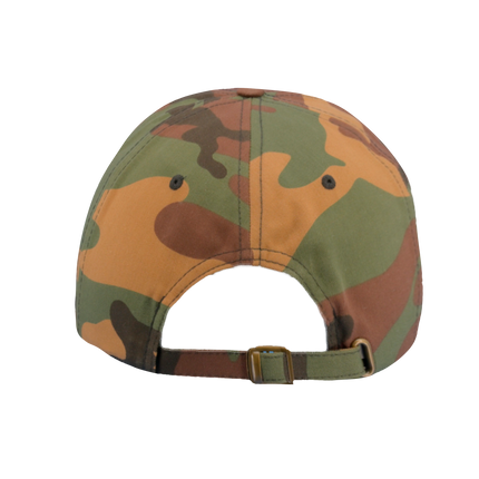 Texas Gear Insignia Logo. Adorn the FlexFit YP Classic Retro “CAMO” Trucker Hat