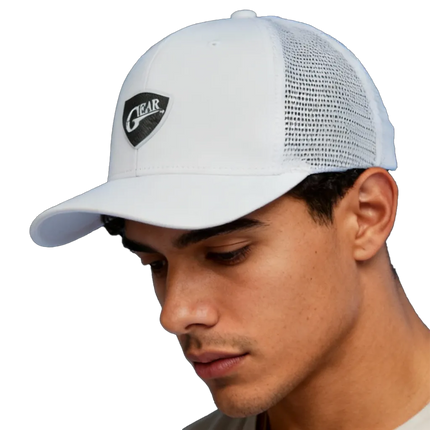 Texas Gear’s Insignia 3D Logo. Adorn on a FlexFit white mesh hat.