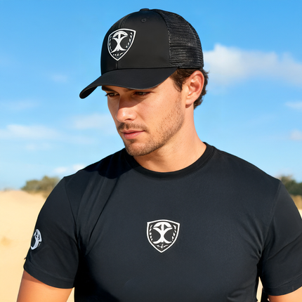 Tex Insugnia Logo Decorated On Flexfit 100M-Mesh Hat