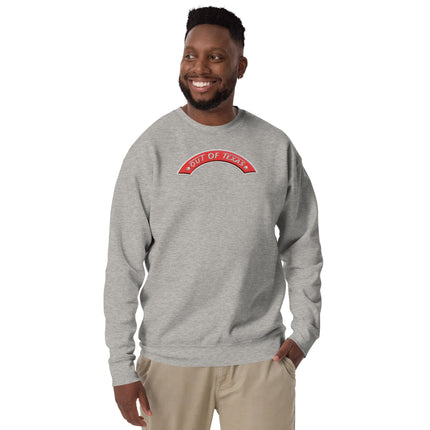 Out Of Texas Carbon Grey / S Unisex Premium Sweatshirt Out_Of_Texas