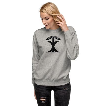 Out Of Texas Carbon Grey / S Unisex Premium Sweatshirt Out_Of_Texas