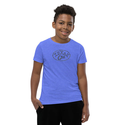 Out Of Texas Heather Columbia Blue / S Youth Short Sleeve T-Shirt Out_Of_Texas