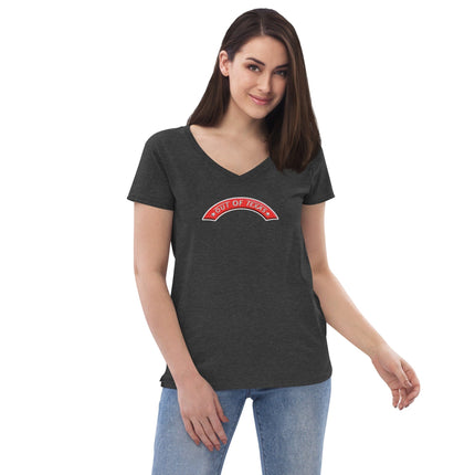 Out Of Texas Ladies Tees Charcoal Heather / S Women’s recycled v-neck t-shirt Out_Of_Texas