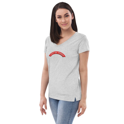 Out Of Texas Ladies Tees Women’s recycled v-neck t-shirt Out_Of_Texas