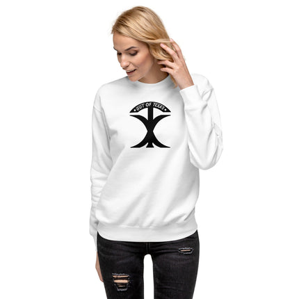 Out Of Texas White / S Unisex Premium Sweatshirt Out_Of_Texas