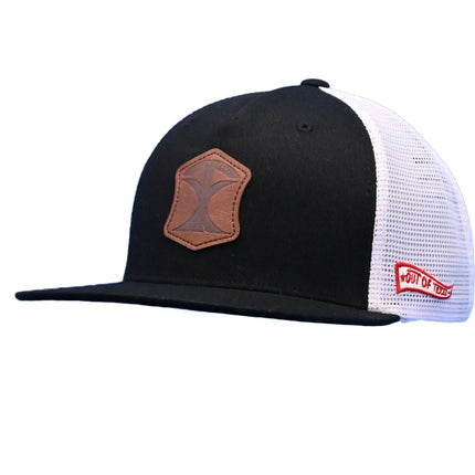 Pathfinder - Texas Pioneer - Black & White Trucker Hat