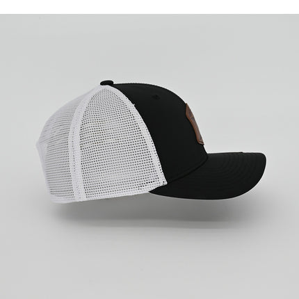 Scout - Texas Pioneer - Black & White Trucker Hat