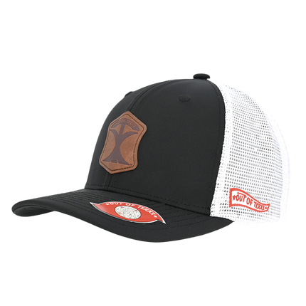 Scout - Texas Pioneer - Black & White Trucker Hat
