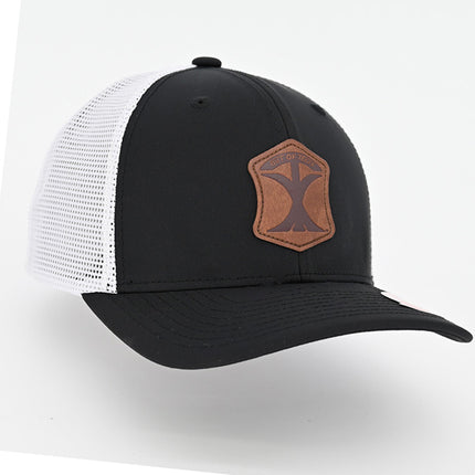 Scout - Texas Pioneer - Black & White Trucker Hat