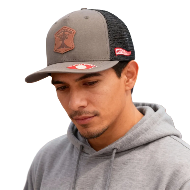 Pathfinder - Texas Pioneer - Grey & Black Trucker Hat