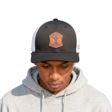 Scout - Texas Pioneer - Black & White Trucker Hat