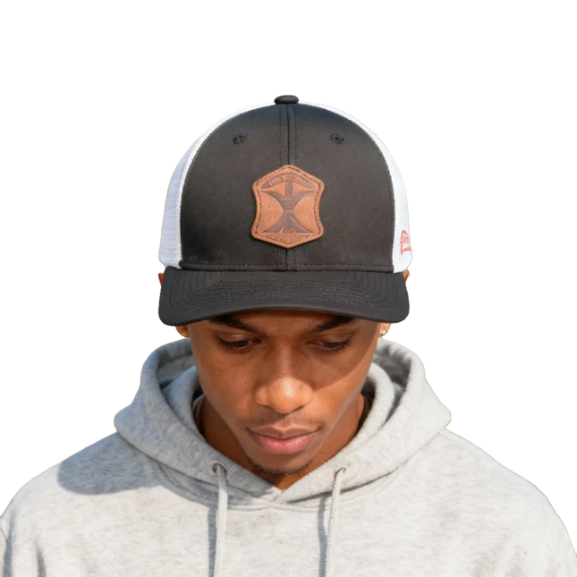 Scout - Texas Pioneer - Black & White Trucker Hat