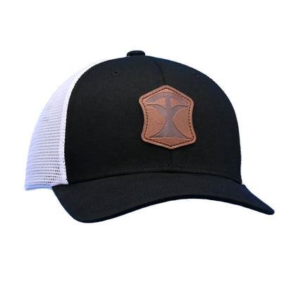 Scout - Texas Pioneer - Black & White Trucker Hat