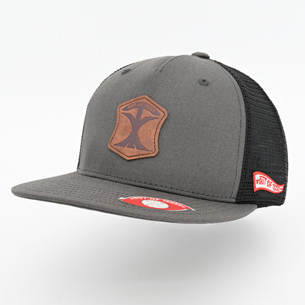 Pathfinder - Texas Pioneer - Grey & Black Trucker Hat