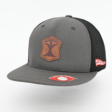Pathfinder - Texas Pioneer - Grey & Black Trucker Hat