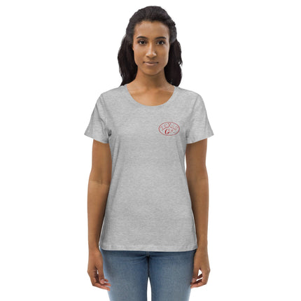 Texas Gear Ladies Tees Heather Grey / S Texas Gear Women's Fitted Eco T-Shirt Out_Of_Texas