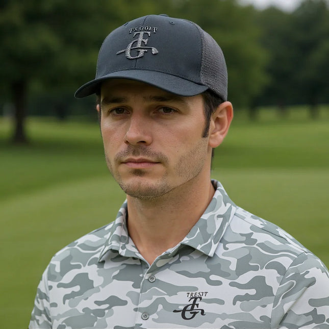 Maverick - Texas Golf - Black Mesh Hat - 1BL