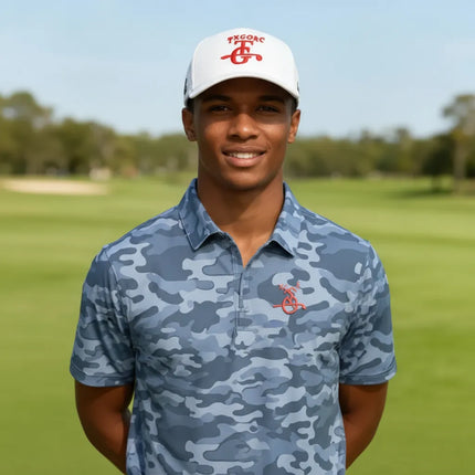 Maverick - Texas Golf - White Mesh Hat - LR1