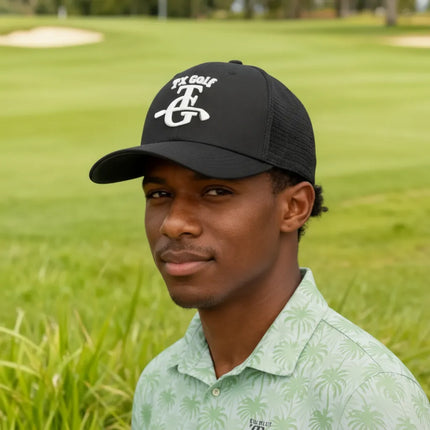 Maverick - Texas Golf - Black Mesh Hat - LW1