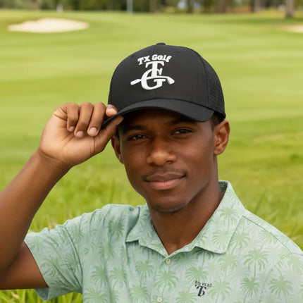 Maverick - Texas Golf - Black Mesh Hat - LW1
