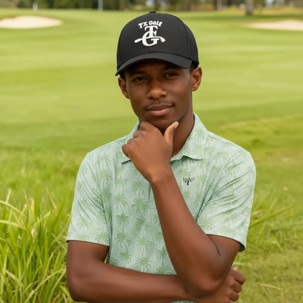 Maverick - Texas Golf - Black Mesh Hat - LW1